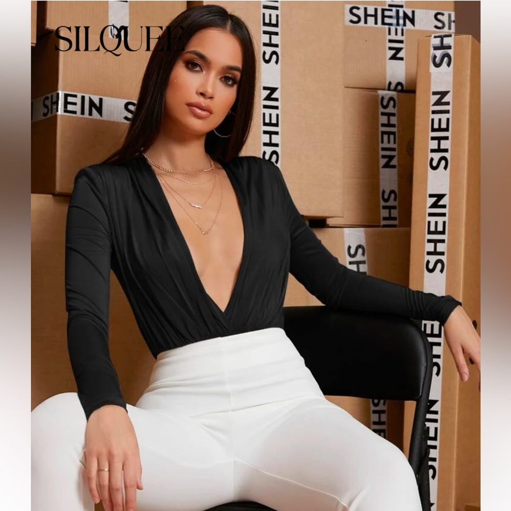 Plunging Bodysuit